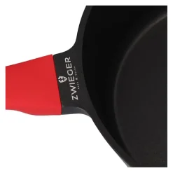 ZWIEGER OBSIDIAN Komplet Garnki 6 el z pokrywkami 5,5l/ 3,5l/ 2l +rondel +patelnia głęboka 28 cm / GREBLON C3+