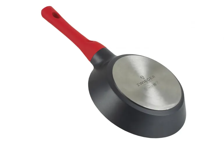 ZWIEGER OBSIDIAN Komplet patelni z pokrywkami / powłoka GREBLON non- stick / 24, 28 cm
