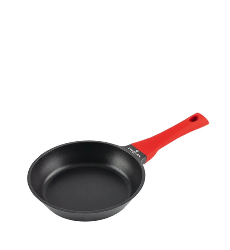 ZWIEGER OBSIDIAN Patelnia 20 cm powłoką GREBLON non- stick + pokrywka uniwersalna Tadar