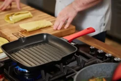 ZWIEGER OBSIDIAN Patelnia grillowa 28 cm GREBLON non- stick