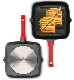 ZWIEGER OBSIDIAN Patelnia grillowa 28 cm GREBLON non- stick