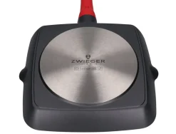 ZWIEGER OBSIDIAN Patelnia grillowa 28 cm GREBLON non- stick