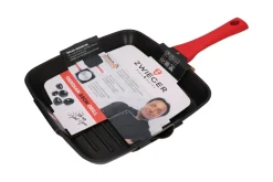 ZWIEGER OBSIDIAN Patelnia grillowa 28 cm GREBLON non- stick