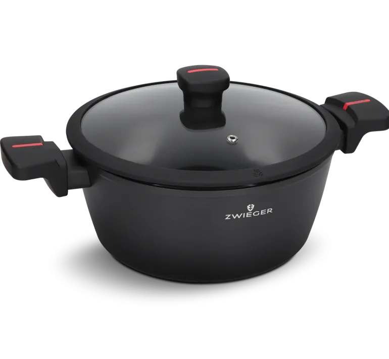 ZWIEGER RED LINE Garnek 4 L z pokrywką 24 cm / powłoka TitanEX