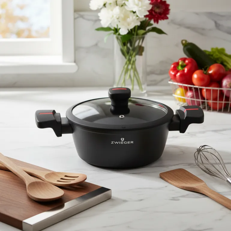 ZWIEGER RED LINE Garnek 2,2 L z pokrywką 20 cm / powłoka TitanEX