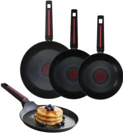 ZWIEGER RED LINE Komplet patelni 20, 24, 28 cm + patelnia do naleśników 24 cm / powłoka nieprzywierająca TitanEX
