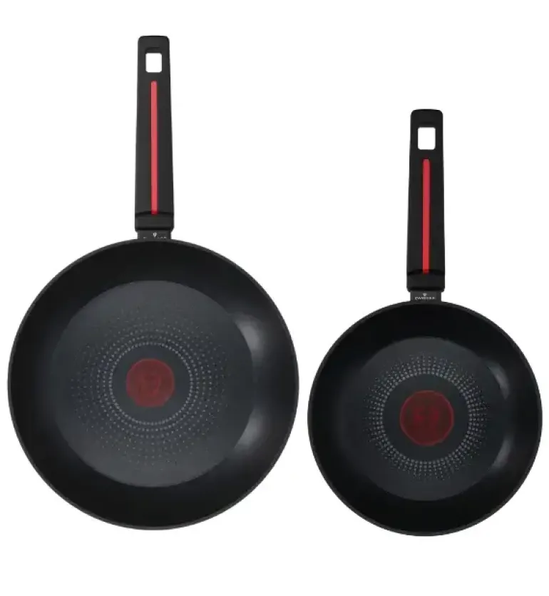 ZWIEGER RED LINE Komplet patelni 20, 28 cm + pokrywki szklane / powłoka TitanEX