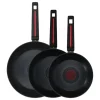 ZWIEGER RED LINE Komplet patelni 20, 24, 28 cm + pokrywki silikonowe / powłoka TitanEX
