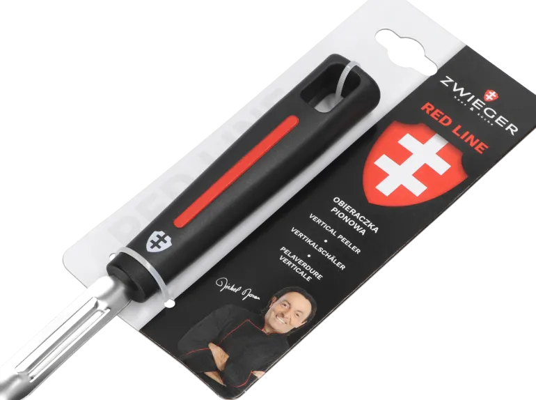 ZWIEGER RED LINE Komplet przyborów 5 el / Chochla + Łopatka + Łyżka + Podbierak + Obieraczka pionowa / tworzywo sztuczne