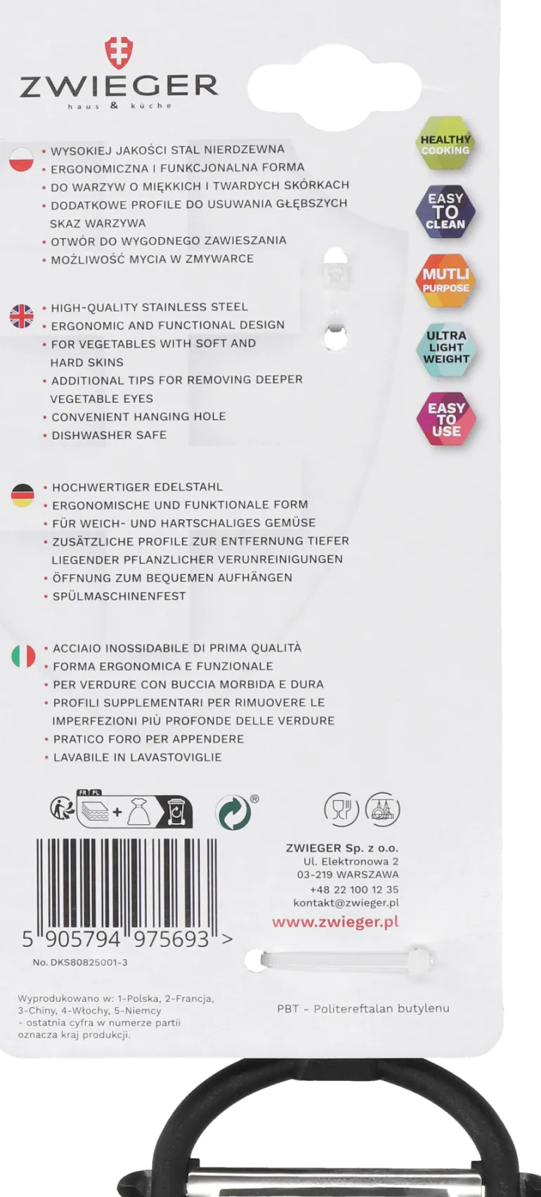 ZWIEGER RED LINE Obieraczka pozioma / tworzywo sztuczne