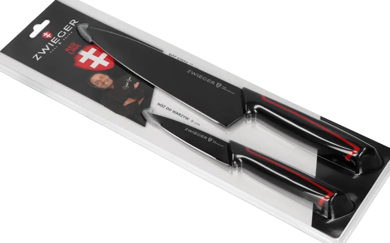 ZWIEGER RED LINE Zestaw noży 2 el / nóż szefa kuchni 20 cm + nóż do warzyw i owoców 9 cm