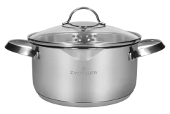 ZWIEGER VERON Komplet garnków 6 el z pokrywkami 20, 22, 24 cm + Patelnie 20, 24, 28 cm + Brytfanna 32 cm
