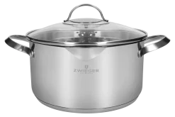 ZWIEGER VERON Komplet garnków 6 el z pokrywkami 20, 22, 24 cm + Patelnie 20, 24, 28 cm + Pokrywki uniwersalne