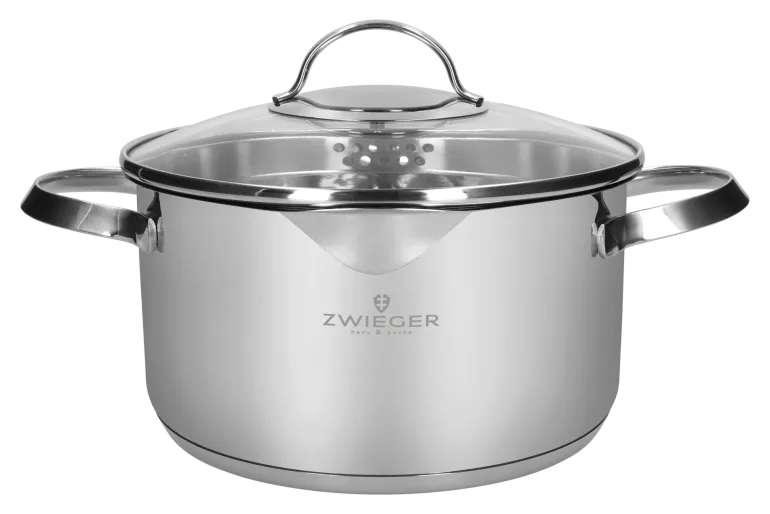 ZWIEGER VERON Komplet garnków 6 el z pokrywkami 20, 22, 24 cm + Patelnie 20, 24, 28 cm + Pokrywki uniwersalne