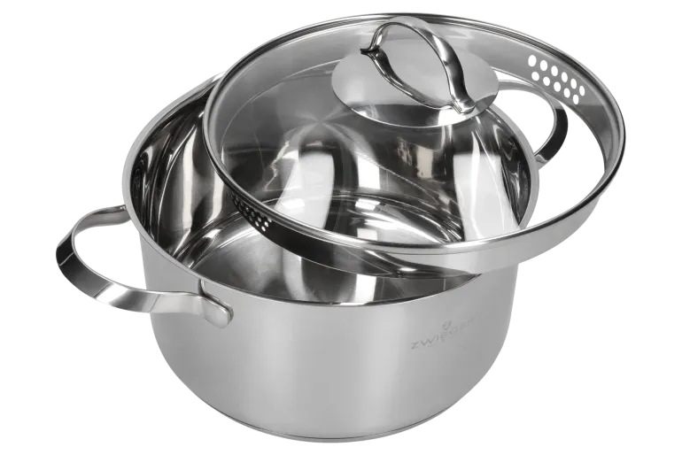 ZWIEGER VERON Komplet garnków 6 el z pokrywkami 20, 22, 24 cm + Patelnie 20, 24, 28 cm + Pokrywki uniwersalne