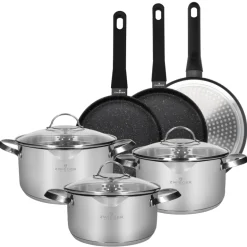 ZWIEGER VERON Komplet garnków 6 el z pokrywkami 20, 22, 24 cm + Patelnie 20, 24, 28 cm
