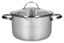 ZWIEGER VERON Komplet garnków 6 el z pokrywkami 20, 22, 24 cm / stal nierdzewna