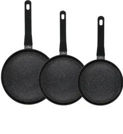 ZWIEGER VERON Komplet garnków z pokrywkami 22, 24 cm + 3 patelnie + Brytfanna / stal nierdzewna