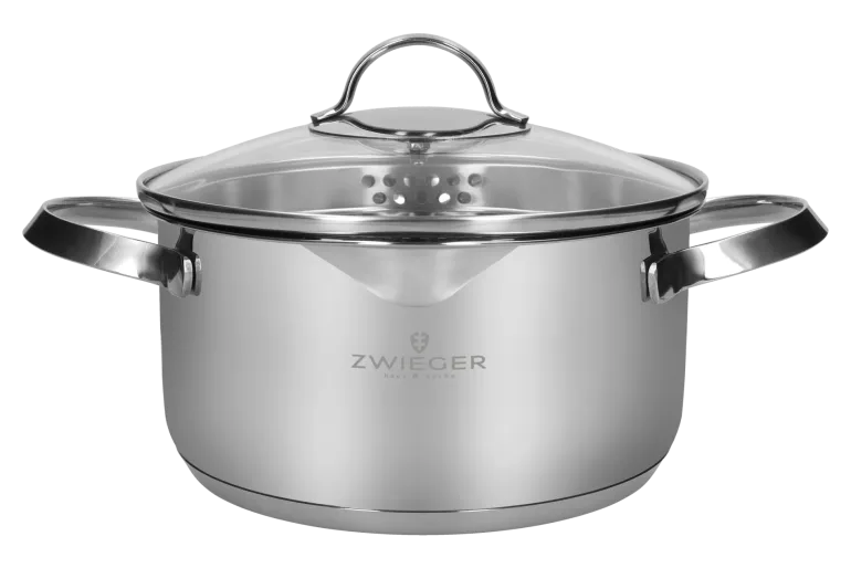 ZWIEGER VERON Komplet garnków z pokrywkami 22, 24 cm + Brytfanna / stal nierdzewna
