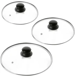 ZWIEGER VERON Komplet patelni 20, 24, 28 cm + Pokrywki szklane Tadar