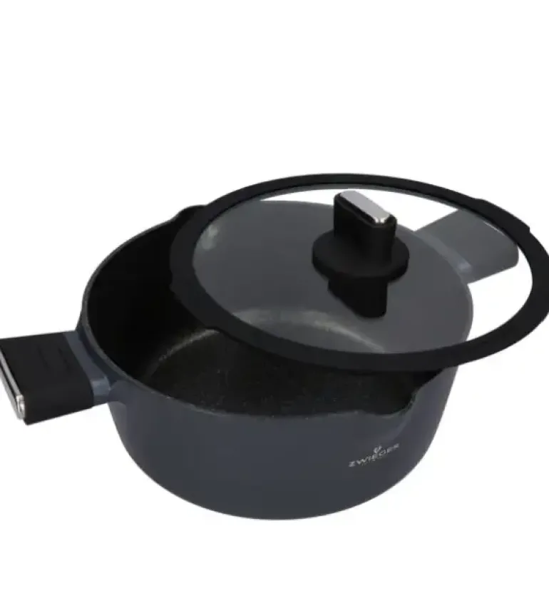 ZWIEGER VESNA Komplet garnków 6 el z pokrywkami 20, 24, 28 cm + Brytfanna VERON / indukcja