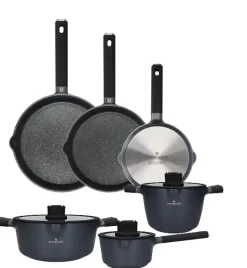 ZWIEGER VESNA Komplet 3 garnków z pokrywkami + Patelnie 20, 24, 28 cm / non-stick / indukcja