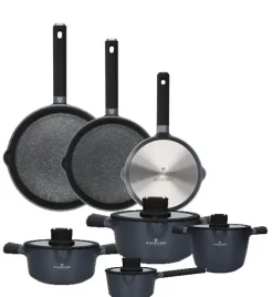 ZWIEGER VESNA Komplet 4 garnków z pokrywkami + Patelnie 20, 24, 28 cm / non-stick / indukcja