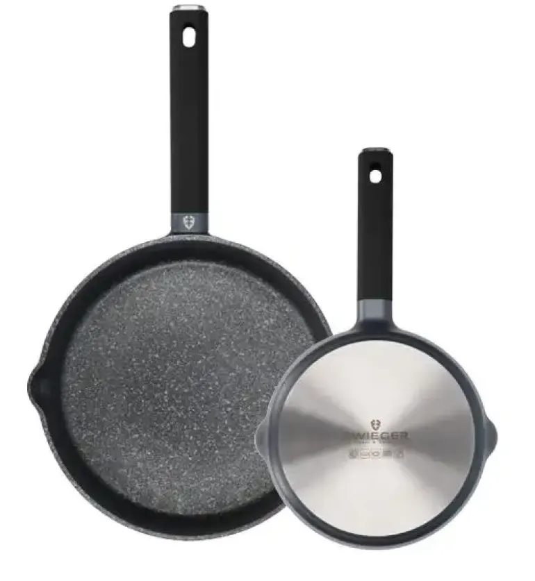 ZWIEGER VESNA Komplet 2 garnków z pokrywkami + Patelnie 24, 28 cm / non-stick / indukcja