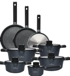 ZWIEGER VESNA Komplet 5 garnków z pokrywkami + Patelnie 20, 24, 28 cm / non-stick / indukcja