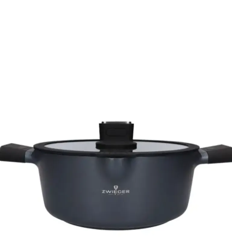 ZWIEGER VESNA Komplet 3 garnków z pokrywkami + Patelnie 20, 24, 28 cm / non-stick / indukcja