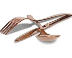 ZWIEGER VESPER COPPERY Sztućce komplet 48 elementów dla 12 osób / miedziane