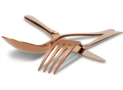 ZWIEGER VESPER COPPERY Sztućce komplet 48 elementów dla 12 osób / miedziane