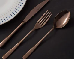 ZWIEGER VESPER COPPERY Sztućce komplet 48 elementów dla 12 osób / miedziane