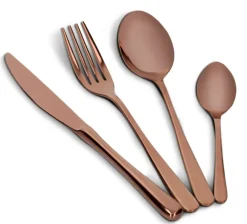 ZWIEGER VESPER COPPERY Sztućce komplet 72 elementy dla 18 osób / miedziane