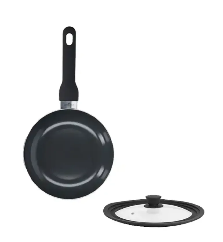 ZWIEGER VIRTU Komplet Patelnia 24 cm + pokrywka silikonowa 24/26/28 cm | aluminium | powłoka ceramiczna | indukcja