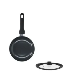 ZWIEGER VIRTU Komplet Patelnia 20 cm + pokrywka silikonowa 18/20/22 cm | aluminium | powłoka ceramiczna | indukcja